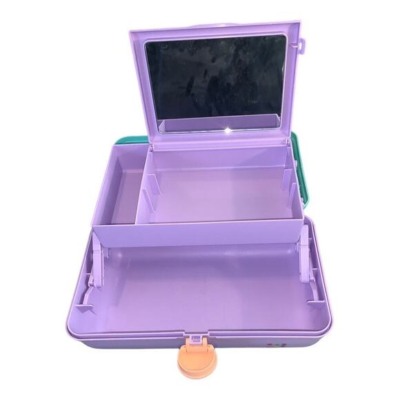 Vintage 1980 Caboodles On-the-Go Makeup Organizer Case Multiple Compartments EUC - Picture 10 of 15